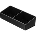 thumbnail image 1 of PATIKIL Plastic Tea Box, 2 Compartments Tea Bag Organizer Coffee Bag Storage Container for Kitchen Pantry Cabinet Countertop, Black, 1 of 5