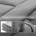 thumbnail image 3 of Edredón Acolchado Bluelander, King Size, Gris Oscuro, 3 of 5