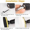 thumbnail image 3 of 5Pcs 80mm Wool Polishing Pad Disc Sponge Pad Drill Kit for Auto Car Polish, 3 of 4