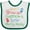 White and Green, variant on Inktastic Surfer Like Daddy Childs Surfing Boys or Girls Baby Bib