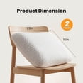 thumbnail image 2 of Gianna Memory Foam Pillow for Sleeping, Gel Cooling Bed Pillow with Breathable Mesh and Washable Cover for Back and Side Sleepers, White (2 Pack), 2 of 6