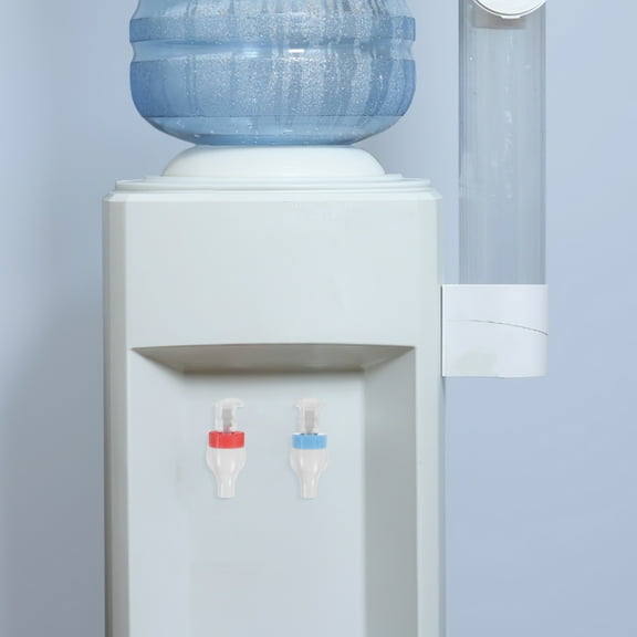 OUNONA 2pcs Plastic Water Spigot for Beverage Dispenser, Hot and Faucet, Push Button Valve with Nuts, Replacement for Home and Office