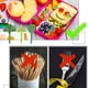 thumbnail image 3 of Bearachild Mini tenedores de fruta para niños pequeños, 16 Uds., palillos de reutilizables de plástico para niños, palillos para Cocina y Comedor, 3 of 6