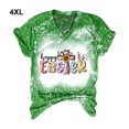 thumbnail image 4 of Minnieouse Camiseta clásica con cuello en V para mujer, camiseta de punto suave de algodón premium para mujer, manga corta, verano Prendas para la parte del cuerpo verde 4XL, 4 of 6