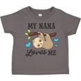 thumbnail image 3 of Inktastic My Nana Loves Me with Sloth and Hearts Boys or Girls Toddler T-Shirt, 3 of 5