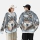 thumbnail image 4 of Balery Majestic Snowy Wolf Sudadera ligera de manga larga con capucha y protección solar UPF 50+ para hombre y mujer, ideal para pesca y running-X-Large, 4 of 7