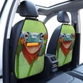 thumbnail image 3 of Naloa Flying Frog On Branch 2Pcs Anti-Kick Back Seat Cover Kick Mat, Car Seat Protector with 3 Storage Pockets, 3 of 8