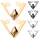 thumbnail image 5 of 3 pares de punteras de tacón alto, tapas de punta de zapato de tacón alto, cubiertas de metal para dedos de tacón alto para decoración, 5 of 8