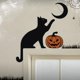 thumbnail image 1 of Adorno de puerta de metal con forma de gato adorable, adorno de puerta de gato nuevo 2024, adorno de puerta de Halloween de metal con forma de gato negro, marco de letrero decorativo para esquina de p, 1 of 6