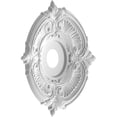 thumbnail image 4 of Ekena Millwork 19"OD x 3 1/2"ID x 1"P Attica Thermoformed PVC Ceiling Medallion (Fits Canopies up to 6 3/4"), UltraCover Satin Blossom White, 4 of 10