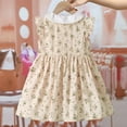 thumbnail image 4 of Zwiiyzr 2025 3-12Y Girls Dress Trendy And Cute Floral Princess Dress Sleeveless Doll Collar Dress Beige, 4 of 9
