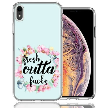 MUNDAZE For Apple iPhone XR Fresh Outta Fs Design Double Layer Phone Case Cover