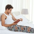 thumbnail image 5 of Xecao Happy Halloween Print Men's Straight Lounge Pajama Pants - The Ultimate in Comfortable Sleepwear-Small, 5 of 6