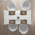 thumbnail image 6 of DouZhe Polyester Placemats Set of 4, Retro Colorful Background Pattern Heat Resistant Place Mats for Dining Table, 12" x 18", 6 of 7