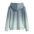 thumbnail image 6 of Gibobby Hoodies for Teen Girls Long Sleeve Hooded Sweatshirt for Girls Trendy Gradient Color Fashion Preppy Pullover Tops With Pocket(Sky Blue,3-4 Years), 6 of 6