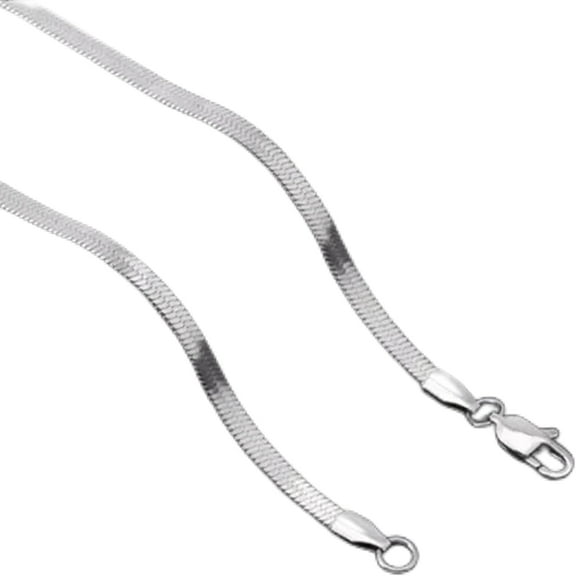 3mm Silver Quality Herringbone Chain Necklace for Women&Men Collar Jewelry 16-30in-16-3mm Herringbone Chain[a925]