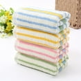 thumbnail image 3 of SHISUYAN 4pcs/set Colorful Striped Cotton Hand Towels Absorbent Face Towels Quick Dry Washcloth for Household(Random Style), 3 of 8