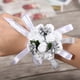thumbnail image 4 of Flor de muñeca, hermosa flor de cinta de mano, flor de muñeca de boda, ramillete de muñeca probado profesionalmente, 4 of 5
