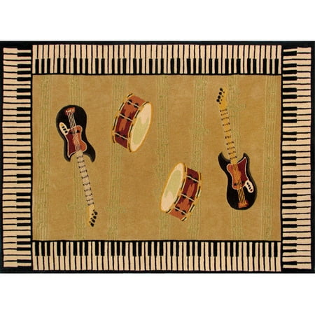 Home Dynamix Kidz Image Guitar Kids Rug