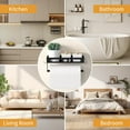 thumbnail image 5 of Paper Towel Holder Wall Mount for Kitchen, Self Adhesive Paper Towel Holder with Shelf for Bathroom, RV Paper Towel Rack Paper Roll Holder with 2 Hooks, 5 of 8