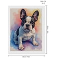 thumbnail image 2 of Diamond Art Kits for Adults, French Bulldog Watercolor Portrait 5D Diamond Painting Kits for Adults Beginners, DIY Full Drill Diamond Painting, Gem Art and Crafts 12x16, 2 of 7
