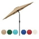 thumbnail image 1 of Sombrilla para patio exterior HealSmart de 9 pies con inclinación y manivela, color canela, 1 of 7