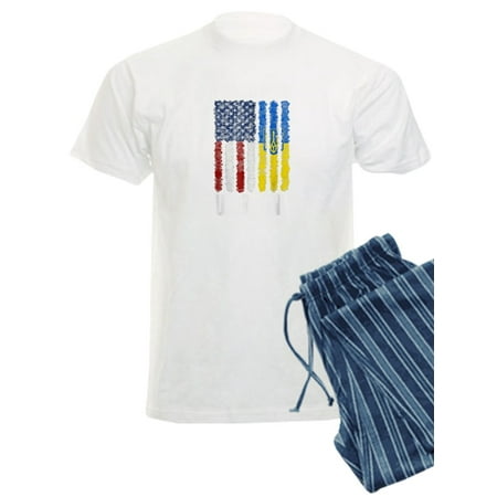 

CafePress - Ukrainian Lover I Stand With Ukraine Pajamas - Men s Light Pajamas