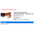 thumbnail image 2 of Trailer Tow Relay Connector - Compatible with 1981 - 1991 Ford F-150 1982 1983 1984 1985 1986 1987 1988 1989 1990, 2 of 2