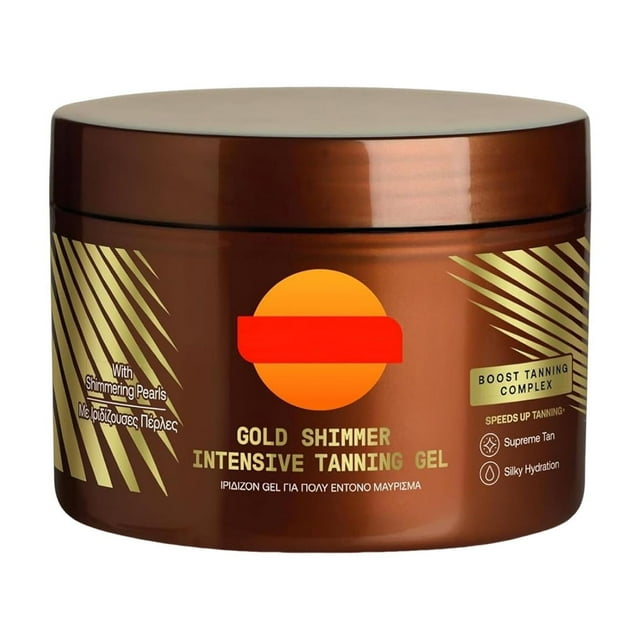 Gel Bronzant Intensif Doré avec Huile de Coco et Extrait de Carotte pour Hydratation et 1 Pce
