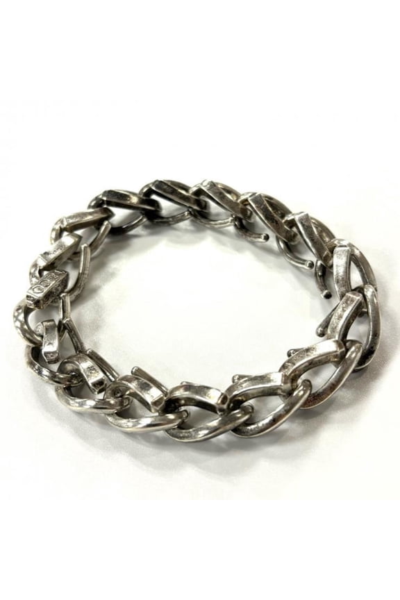 Pre-Owned TIFFANY & Co. Forge Large Link Bracelet in Silver 925 with an Oxidized Finish. SV925...