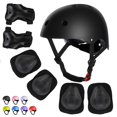 thumbnail image 1 of Set de protección WayEee para niños, casco de bicicleta y monopatín, negro, 1 of 8