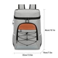 thumbnail image 2 of Bolsa de aislamiento Mochila térmica para acampar con compartimento para el almuerzo, aislamiento resistente al agua para hombres/mujeres, picnics, viajes, deportes, gran capacidad, forro ligero e imp, 2 of 8
