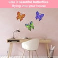 thumbnail image 3 of GRNSHTS 3PCS Metal Butterflies Beautiful Garden Fence Decorations Metal Butterfly Wall Art for Indoor and Outdoor Butterflies Ornament, 3 of 7