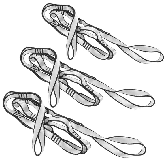 OFFIGAM 3-Pack Polyester Daisy Chain Straps for Aerial Yoga Hammocks, Extensions, and Fitness Bands Accessories