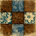 thumbnail image 2 of Grey, Jace 15x15 White Modern Wood Framed Museum Art Print Titled - 9 Patch BLUEBROWN, 2 of 4
