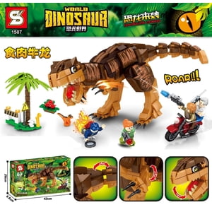 Blocs de construction SY1507 Carnotaurus dinosaure Jurassique 589pcs