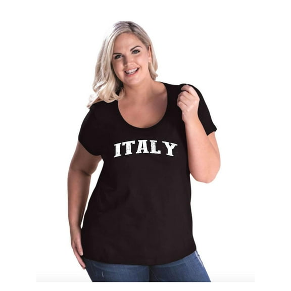 Women's Plus Size Curvy T-Shirt - Italy