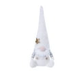 thumbnail image 3 of Outoloxit Christmas Gnome Ornament with Adjustable Hat, Scandinavian Style Tabletop Decor for Holiday Mantel, Window, Desktop - 16 Inch Festive Decoration, 3 of 8