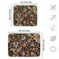 thumbnail image 3 of Ethnic Bohemian Mandala Paisley Flower Dish Drying Mats Kitchen Mat Microfiber Counter Absorbent Dish Pad Drainer Rack 18"x24", 3 of 7
