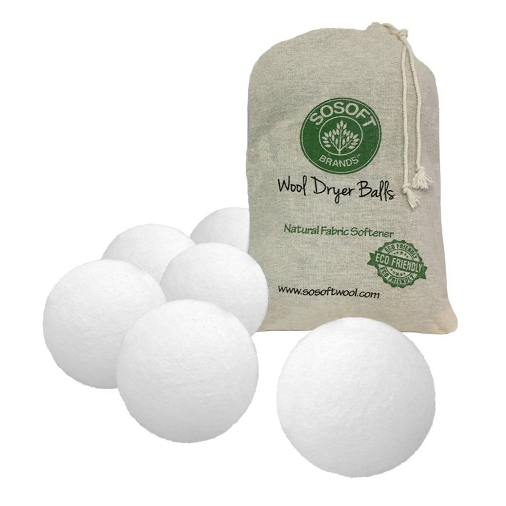 100% wool Eco friendly dryer balls set of 3