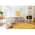 thumbnail image 4 of EORC IE85YL6X6R Tapis Rond Traditionnel Surteint 6 Pi, Jaune, 4 of 11