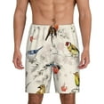 thumbnail image 2 of Daiia Little Birds Mens Woven Stretch Pajama Short,Short Pajama Pants-Small, 2 of 9