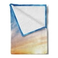 thumbnail image 2 of Nature Soft Flannel Fleece Blanket, Dreamy Sky Background with Backward Deepening Clouds Route Summer Serenity Concept, Cozy Plush for Indoor and Outdoor Use, 60" x 80", Orange Blue, by Ambesonne, 2 of 5