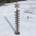thumbnail image 4 of Metal Snow Estaca de estaca Causines Universal Vintage Herramienta de Medición Navidad Jardín Patio Porche Frente Signo Decoración Decoración Copo de nieve seitruly HA011125-01B, 4 of 7