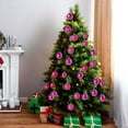 thumbnail image 4 of SuoKom Christmas Balls, 36Pcs 1.2 Inch Hot Pink Christmas Balls Hanging Ornaments Shatterproof Delicate Baubles Set, for Home Holiday Party Xmas Tree Decoration Gifts, 4 of 8