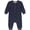 Odysey Gray Mushrooms, variant on By Gerber Baby Girl Long Sleeve Slouch Romper, Sizes 0/3 Months - 24 Months
