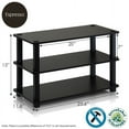 thumbnail image 4 of Furinno 13080 Turn-S-Tube No-tools 3-Tier Shoe Rack, 4 of 5