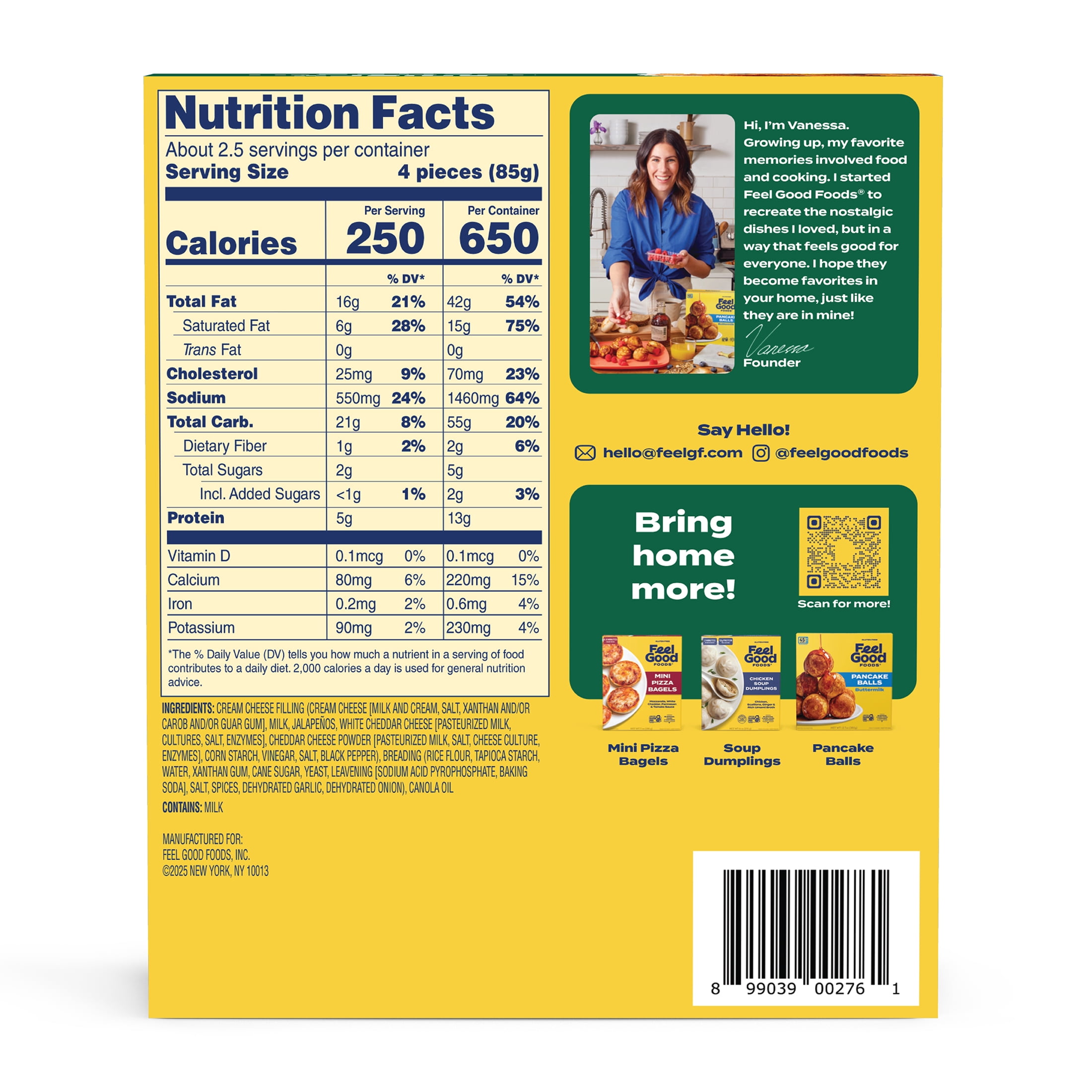 Feel Good Foods Gluten Free Crispy Jalapeño Bites - 8 Ounce