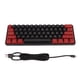 thumbnail image 2 of Teclado mecánnico colorido, efecto de iluminación fría portátil impermeable 61 teclado teclado mecánnico interruptor azul conectado para oficina, 2 of 7
