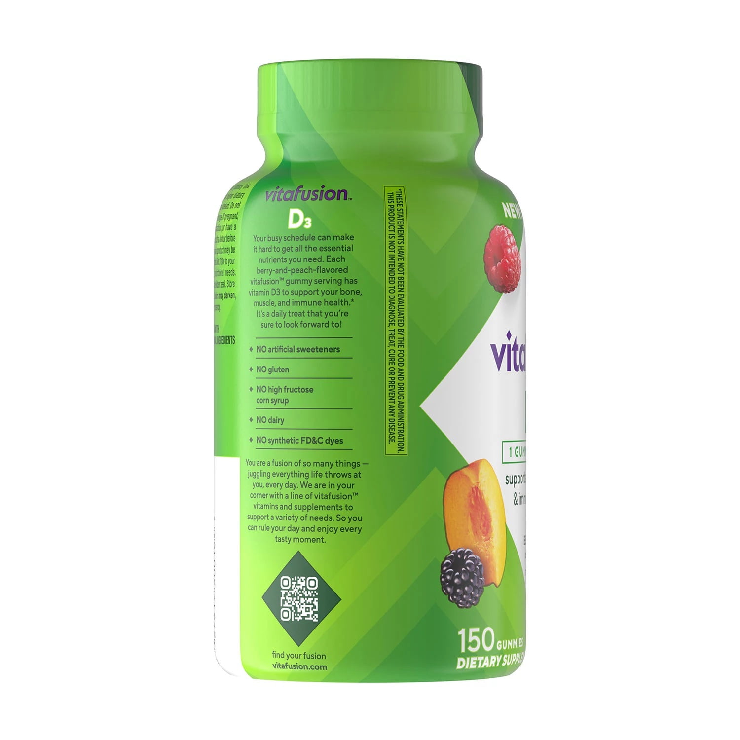 Vitafusion Vitamin D Gummy Vitamins, 150 Count